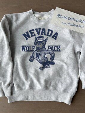 Vintage University of Nevada Wolf Pack Sweatshirt, Retro Nevada Wolf Pack Shirt
